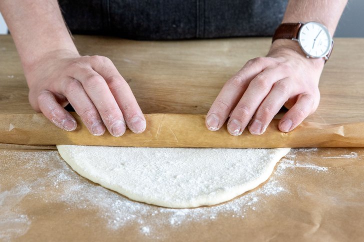 Pizzateig aufgerollt aufbewahren