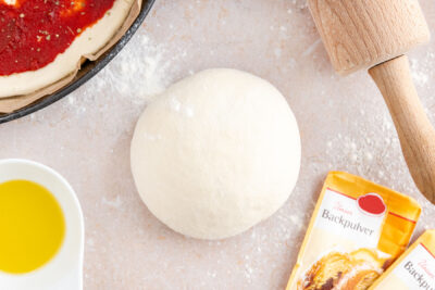Pizzateig mit Backpulver