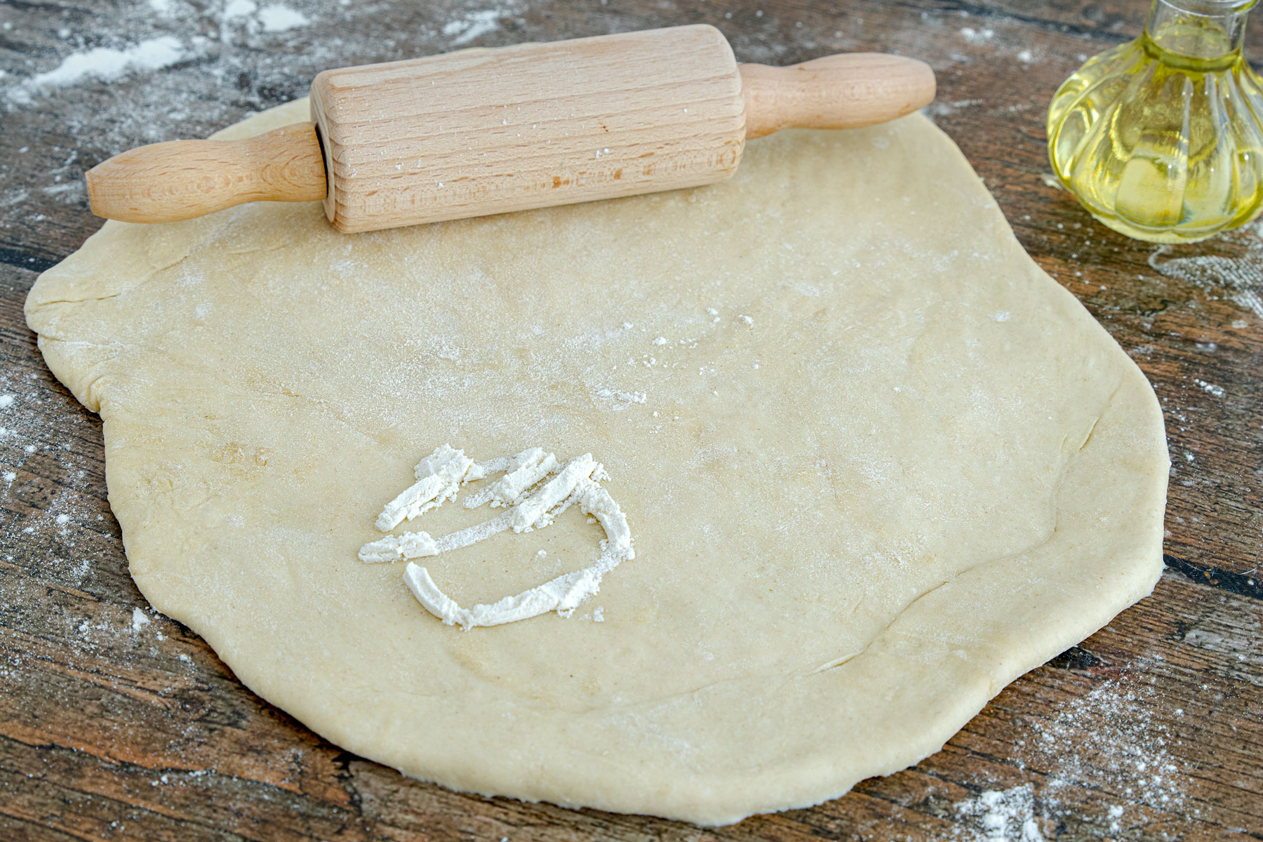 Pizzateig ohne Hefe und Backpulver