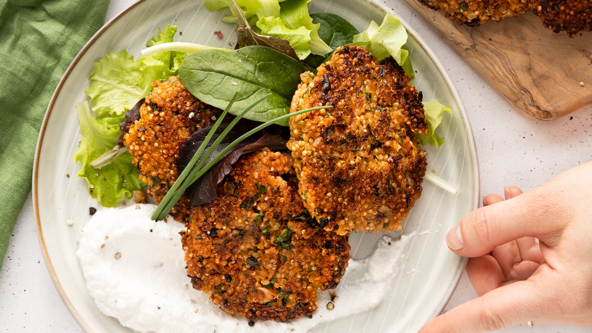 Vegane Quinoa-Bratlinge