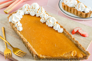 Rhabarbertarte mit Baiser