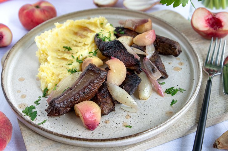 Rinderleber braten und würzen