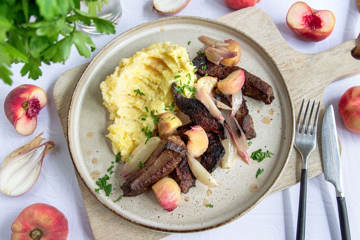 Rinderleber braten und würzen