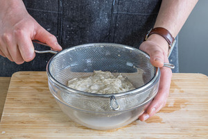 Wasser abtropfen lassen