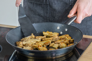 Seitan in der Pfanne anbraten