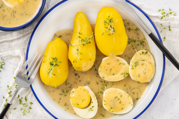 Senfsoße und Ei nach DDR-Rezept