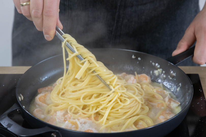 Spaghetti dazugeben