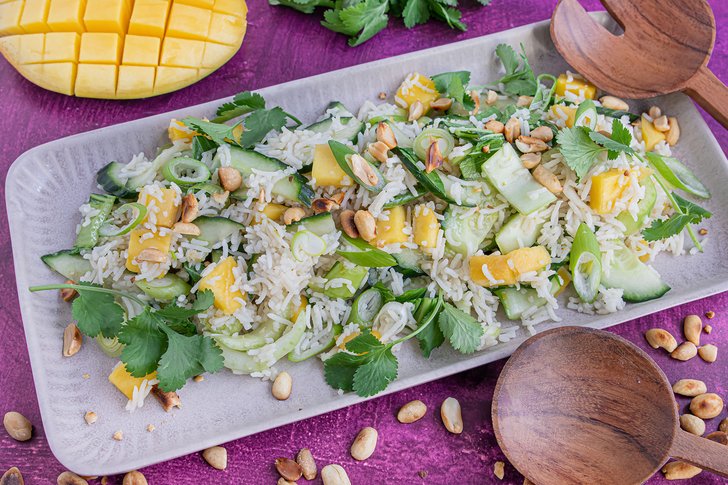asiatischer vegetarischer Reissalat