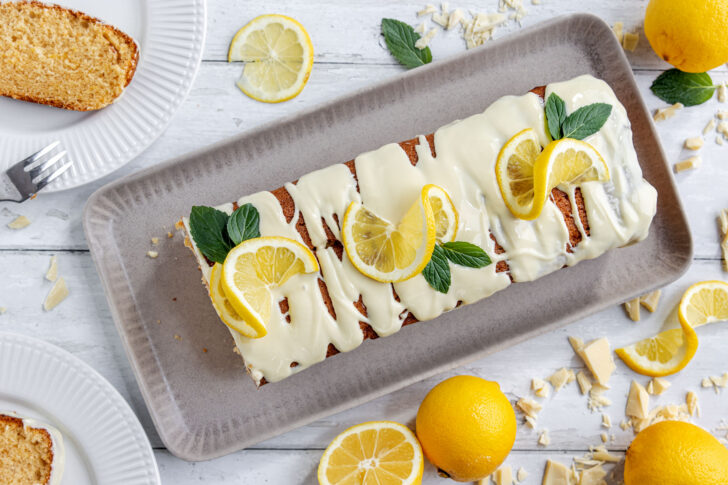 fluffiger Zitronenkuchen aus der Kastenform