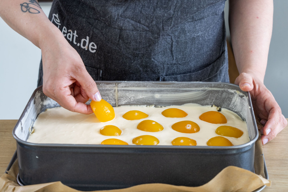 Aprikosenkuchen mit Schmand | Rezept
