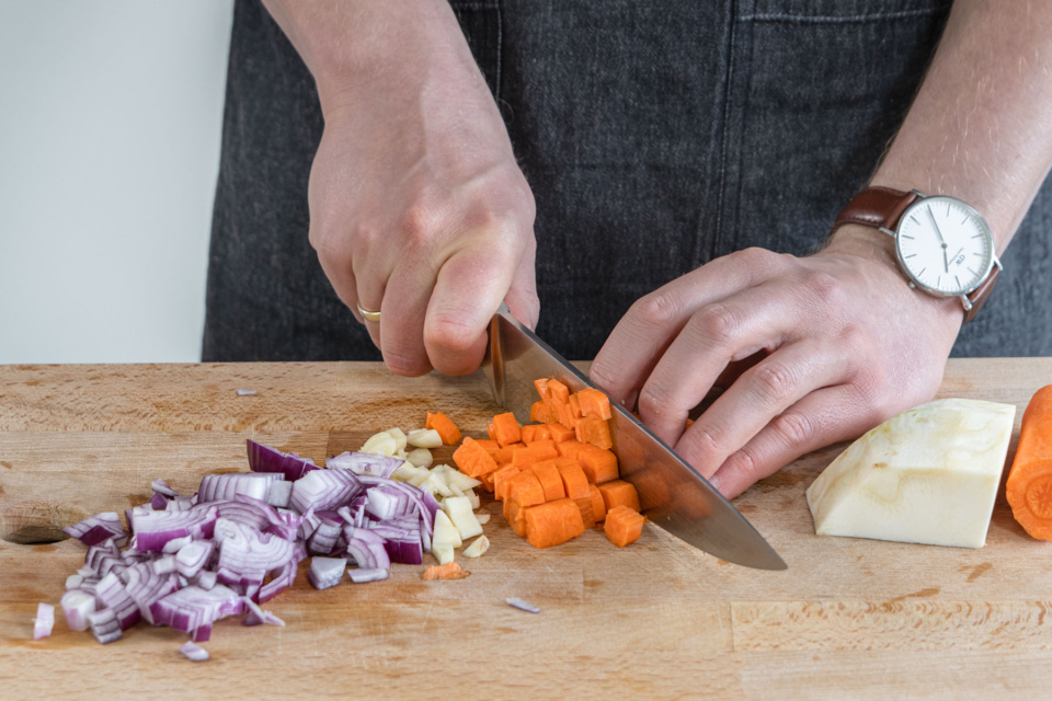 Geschmorte Beinscheibe vom Rind