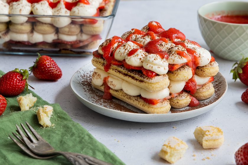 Erdbeer Tiramisu ohne Alkohol
