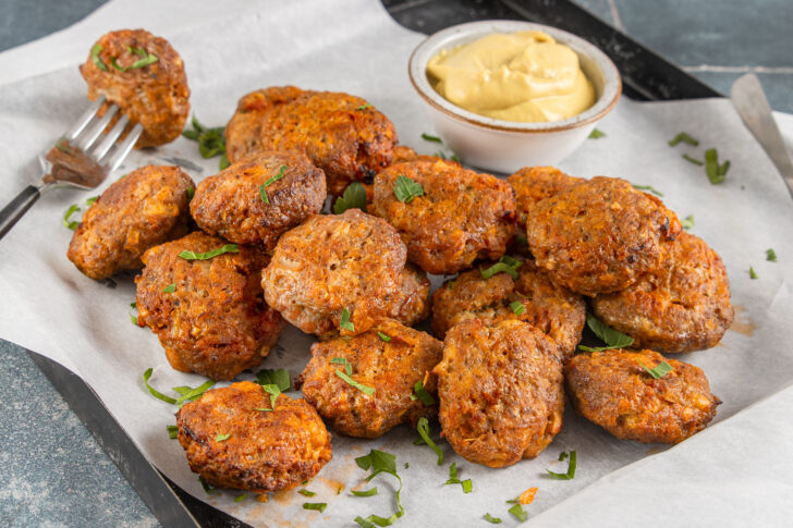 Knusprige Frikadellen aus dem Backofen