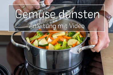 Gemüse dünsten