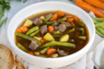 Grüner Bohneneintopf mit Rindfleisch