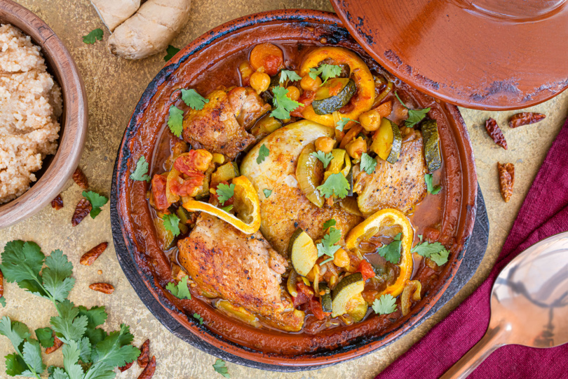 Hähnchen-Tajine mit Gemüse