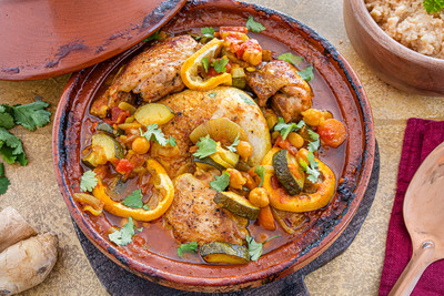 Hähnchen-Tajine mit Gemüse