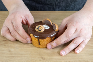 Bärchenmuffin dekorieren