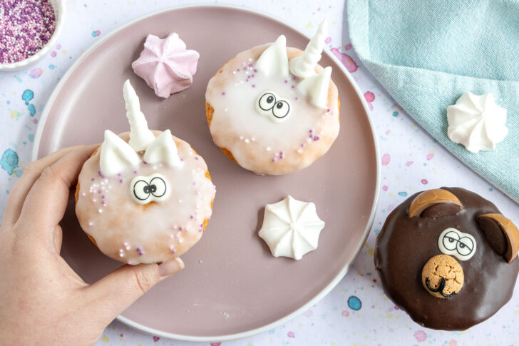 Einhornmuffins für Kinder