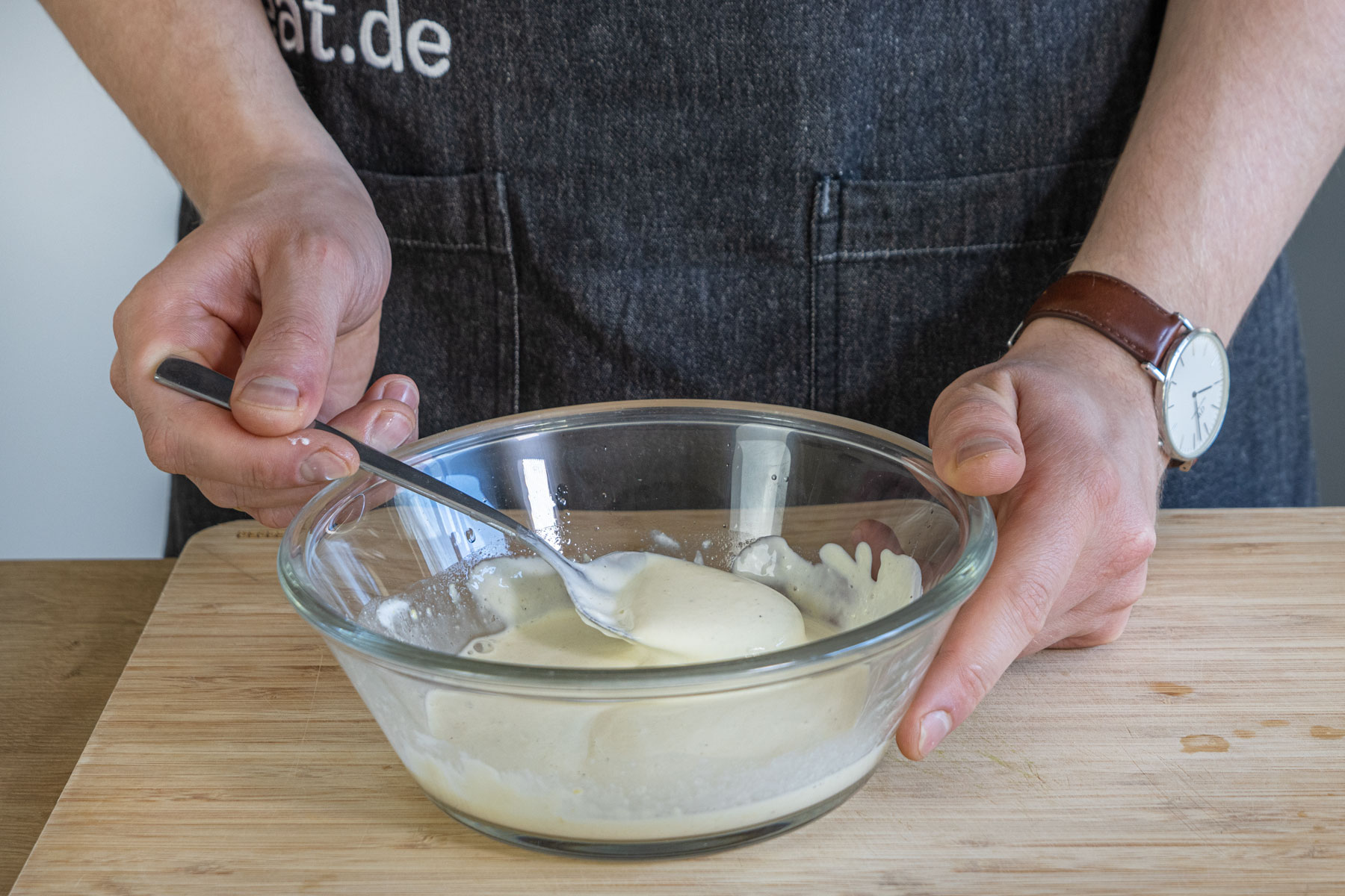Joghurt verrühren