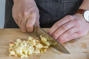 Apfel würfeln