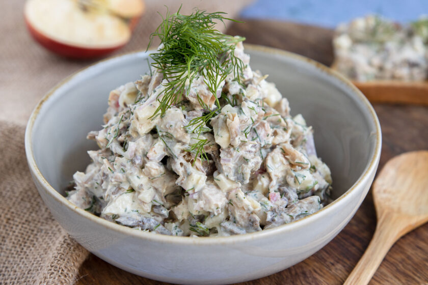 Schneller Makrelensalat mit Apfel