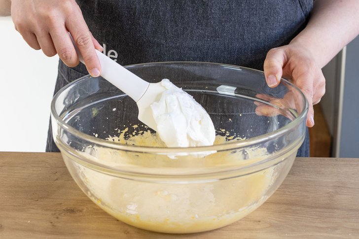 Eischnee unterheben