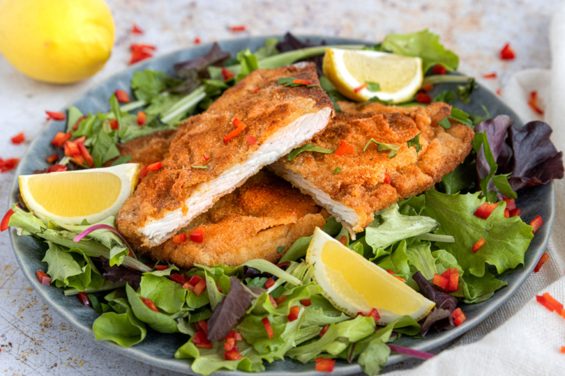 panierte Putenschnitzel