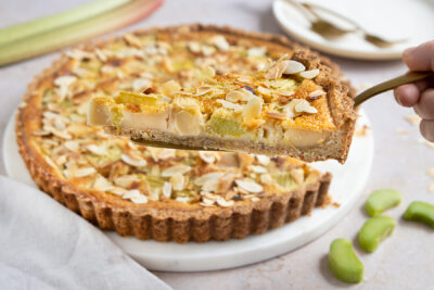 Rhabarbertarte mit Rahmguss