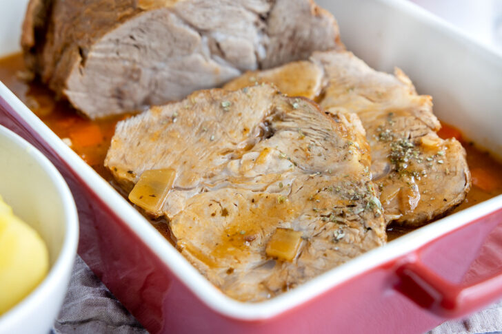 Schweinenackenbraten mit Biersoße