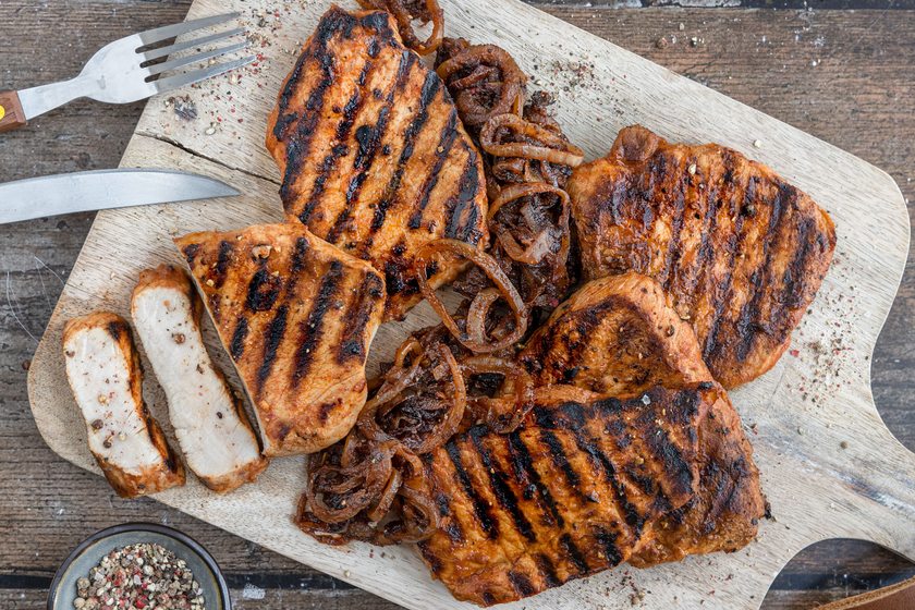 Marinierte Schweinerückensteaks