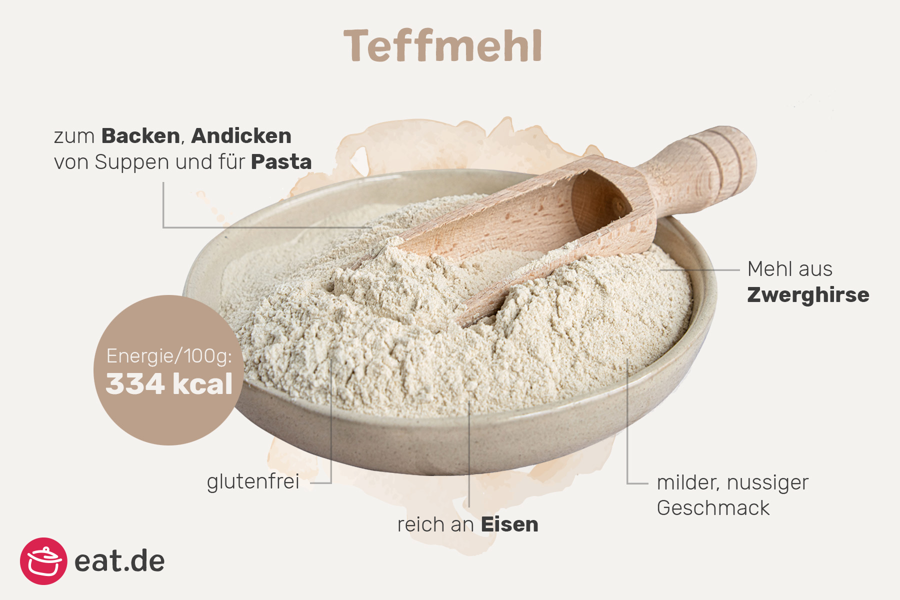 Infografik Lebensmittellexikon Teffmehl