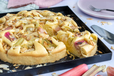 Veganer Rhabarberkuchen ohne Ei