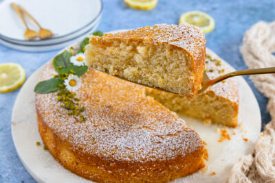 Einfacher veganer Zitronenkuchen ohne Ei