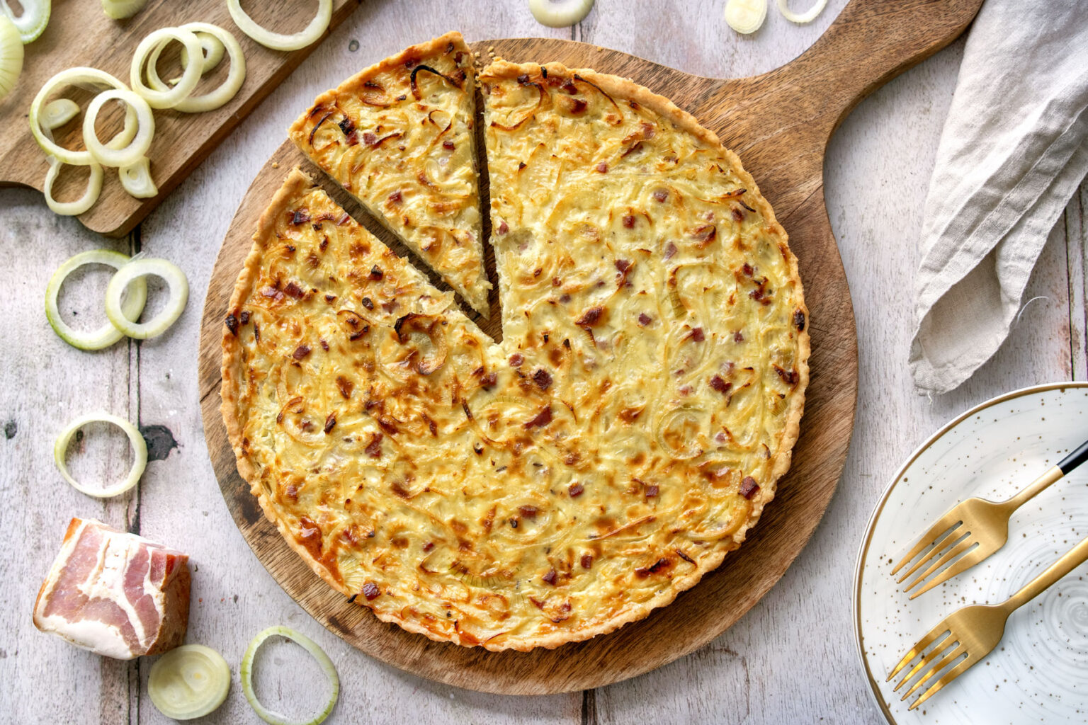 Spannende Teig Fr Zwiebelkuchen Ebenbild