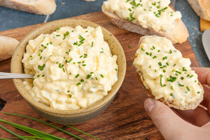 Eiersalat ohne Mayonnaise