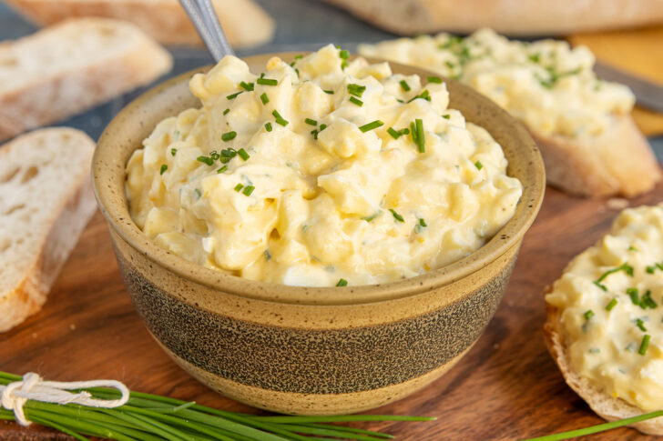 Eiersalat ohne Mayonnaise
