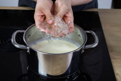 Gelatine dazugeben