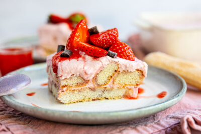 Erdbeer-Tiramisu ohne Ei