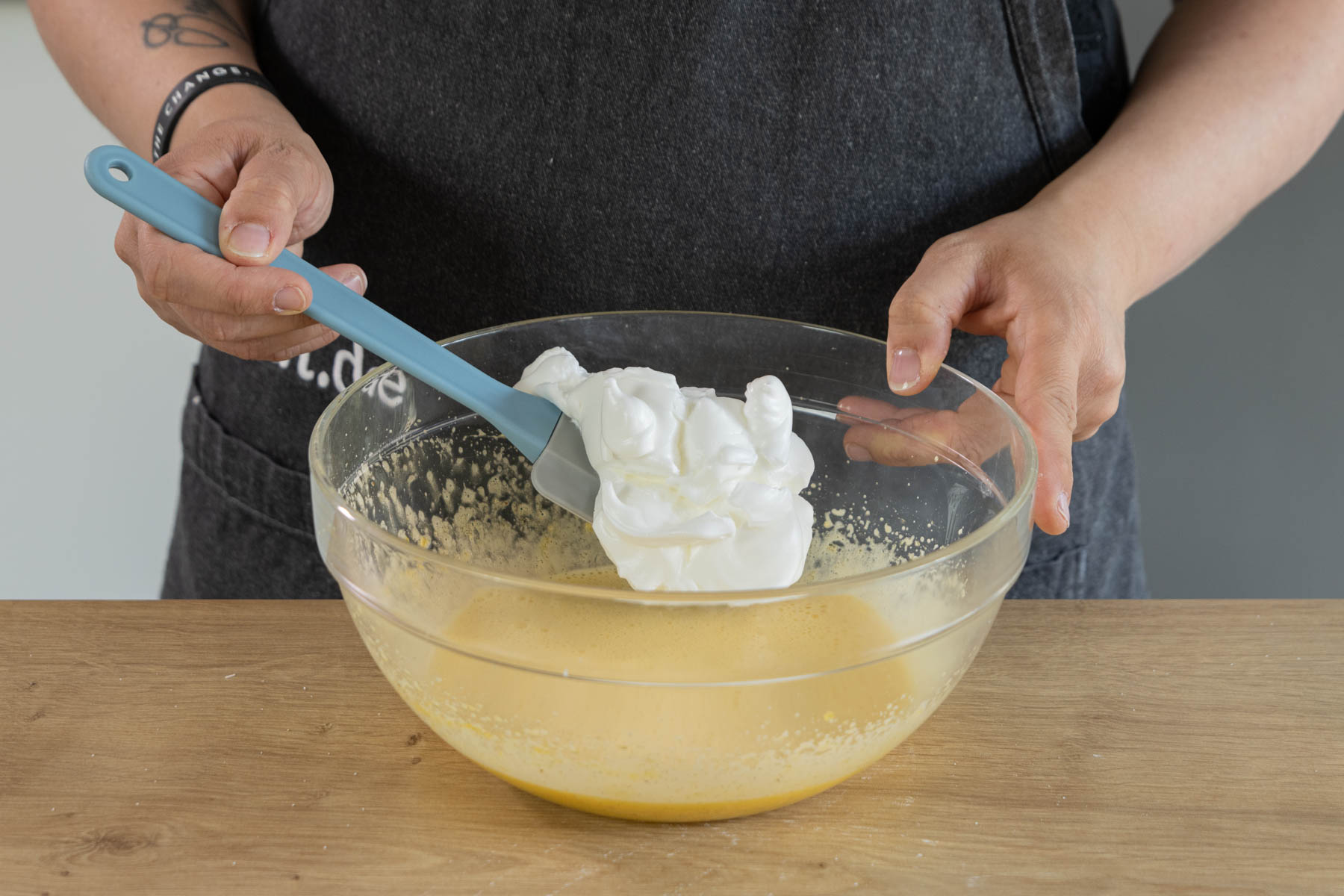 Eischnee unterheben