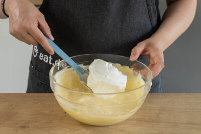 Eischnee unterheben