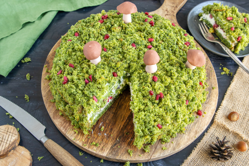 Grüne Waldmoostorte