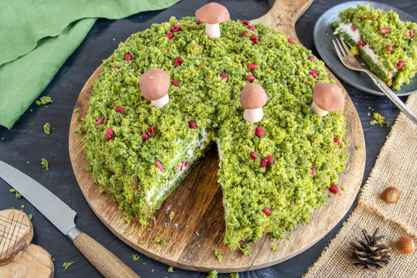 Grüne Waldmoostorte