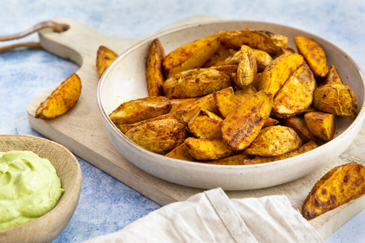 Kartoffelspalten aus dem Backofen