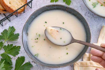 klassische Spargelcremesuppe