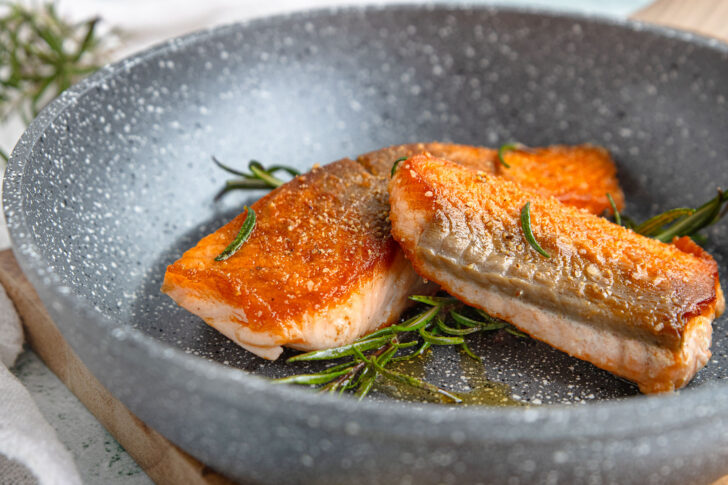 Lachs braten