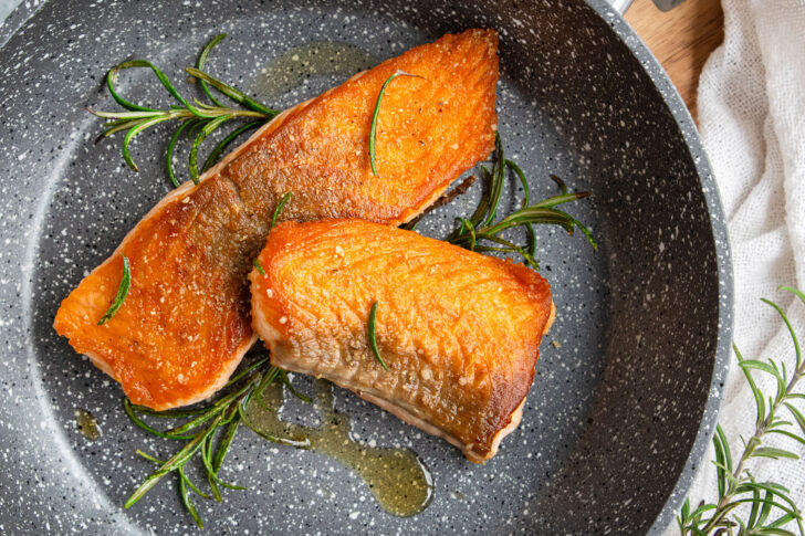 Lachs braten