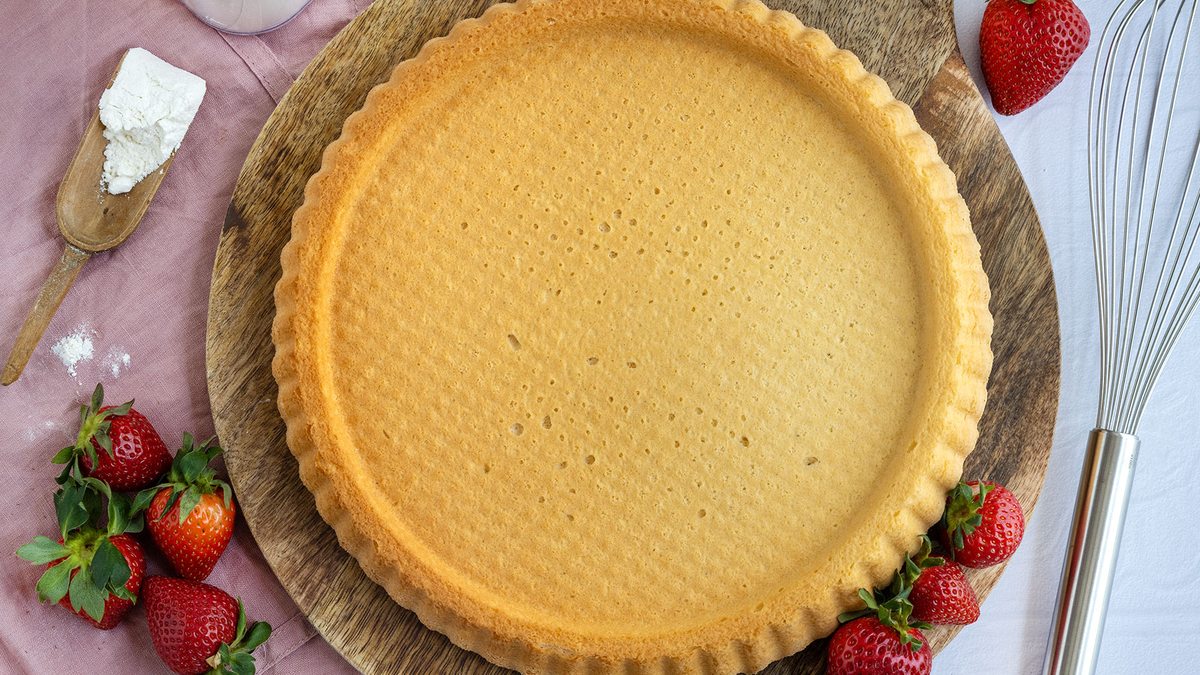Biskuitboden für Erdbeerkuchen