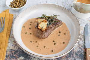 würzige Pfeffersauce für Steak