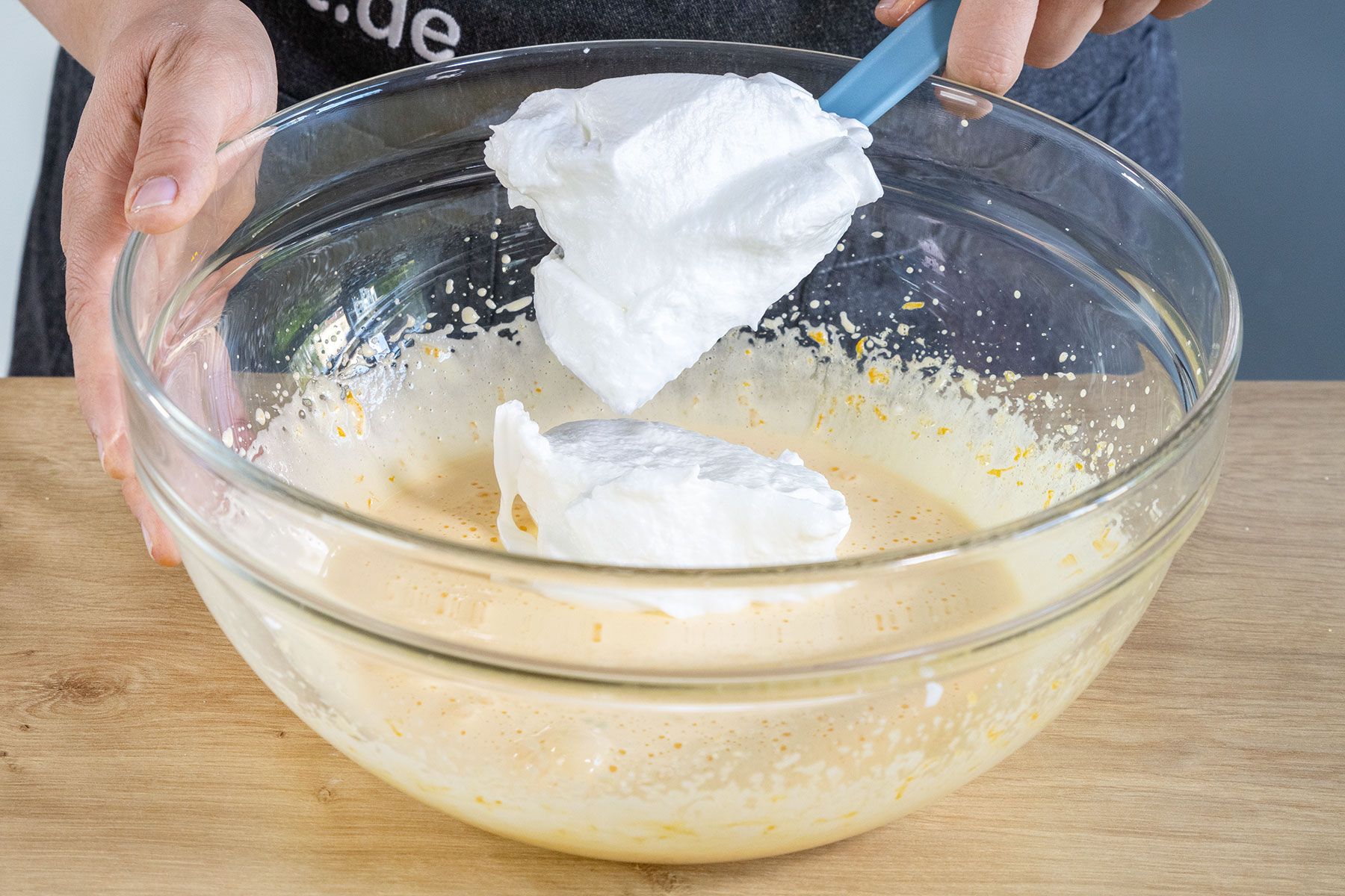 Eischnee unterheben